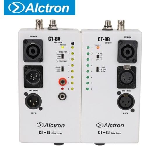 Alctron CT-8 professional multi-purpose audio cable tester line test instrument engineering wiring separation test