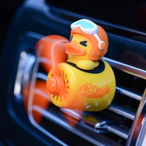 Car Air Freshener Perfume Cartoon Duckling Pilot Clip Perfume Decoration Car Accessories Interior Car Products Flavoring For Car
