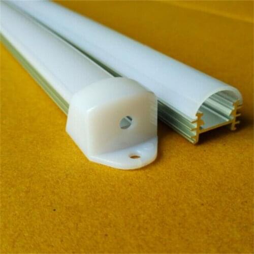 Free Shipping 2m/pcs New Aluminum LED Channel Aluminium LED Lighting Profile with Cover Using for Strip within 12mm Width