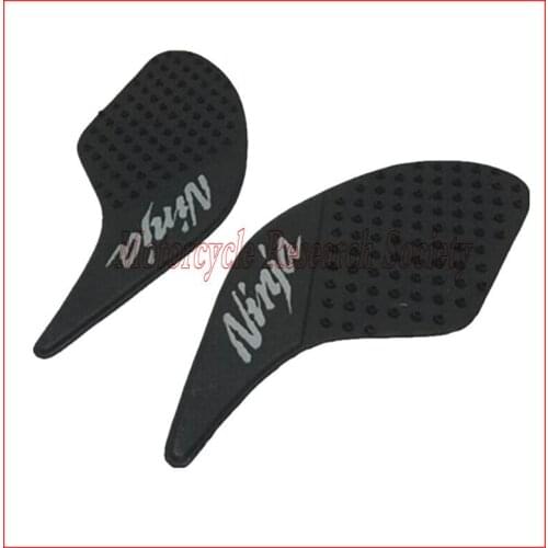 Black Rubber Motorcycle Gas Tank Pad Traction Side Pads Gas Fuel Knee Grip Decal Protector For ninja250 rninja300