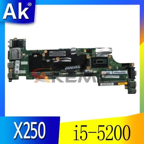 For Thinkpad X250 Laptop Motherboard 20CL 20CM CPU i5-5200 NM-A091 FRU 00HT379 00HT380 00HT367 00HT368 100% Test Ok