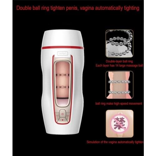 Fee shiping Smart 6 voices Artificial Vagina 10 Modes Strong Vibrator Sex Toy for man Full Automatic Male Masturbation Cup