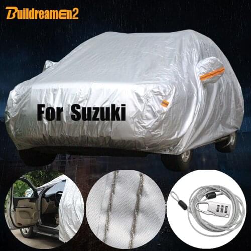 Buildreamen2 Outdoor Car Cover Waterproof Sun Shade Snow Rain Protection Cover Dust Proof For Suzuki Jimny Liana S-Cross XL7 SX4