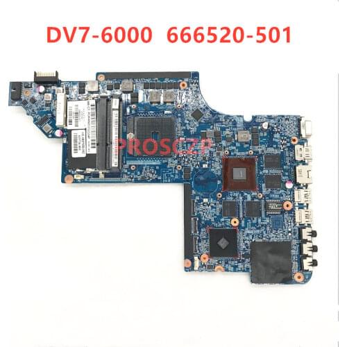 High quality for HP Pavilion DV7 DV7-6000 DV7Z 666520-501 666520-601 666520-001 Laptop motherboard 100% fully tested