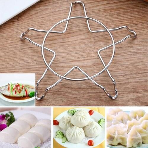 Metal Food Steaming Rack Stand Multi-functional Steam Rack Kitchen Cooking Tool Stainless Steel Multi Kinds Steamer Basket