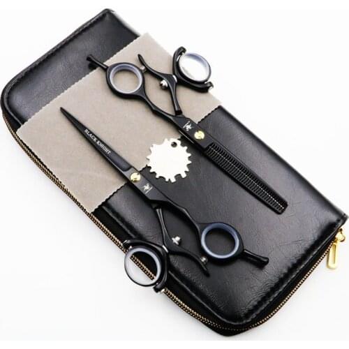 Professional Pet Scissors Dog Grooming Cutting+Thinning Shears Kit for Animals 6 Inch Hair Scissors Japan440C Rotating Ring