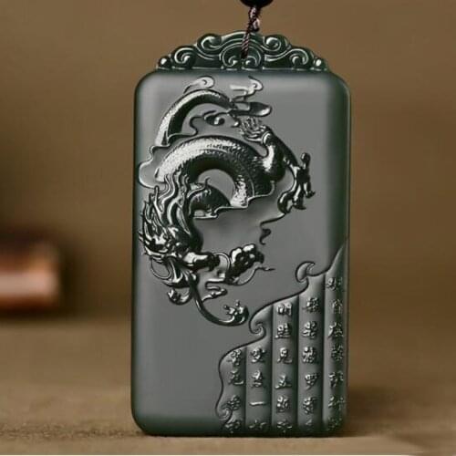 New Natural Hetian Jade Pendant Hand-carved Avalokitesvara Necklace for Men Christmas Gift Jewelry