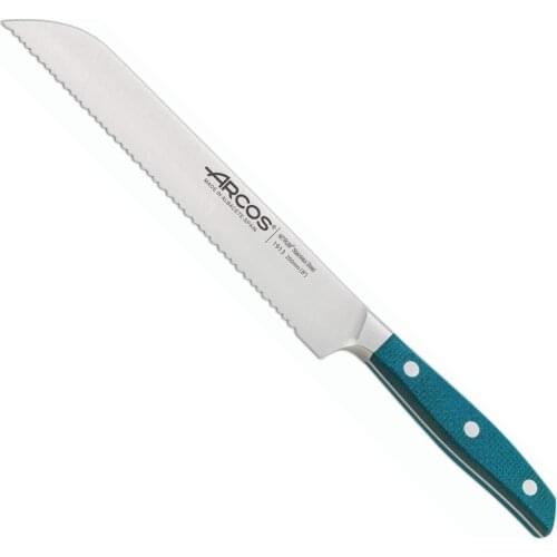 Bows 191323-Brooklyn 200 mm series pan knife, stainless steel, blue handle, for cutting bread