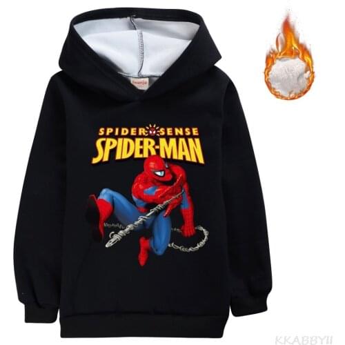 Disney Fall Winter Spiderman Girl Boy Hoodie Coat Pullover for Baby Boy Girl
