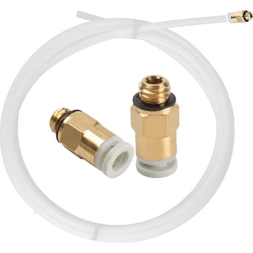 1M PTFE Tube Pipe Pneumatic Connectors J-Head Hotend For CR10 1.75mm Filament ID 2mm OD 4mm Bowden Long Extruder Part