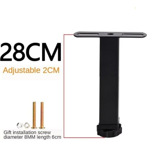 Bed Frame Fixed Support Foot Bed Slat Mattress Support Table Legs Adjustable Bed Square Tube Frame Bracket Furniture Feet Leg