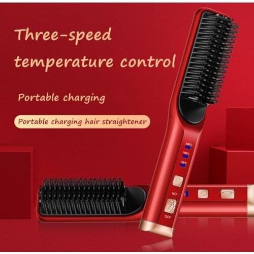 Hair Straightener Comb Hair Irons Straightening Brush Hot Heating Comb Hair Straight Styler Multifunctional Hair Comb Brush