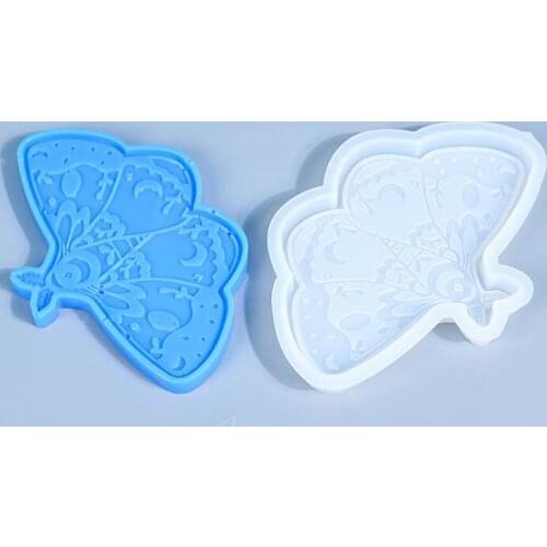 Butterfly Coaster Silicone Mold For DIY Crystal Epoxy Molds Resin Wine Glass Coaster Table Home Decoration Jewelry Making Tools