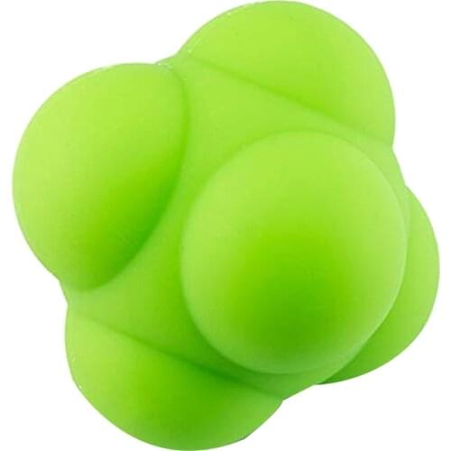 Silicone Hexagonal Reaction Ball Trigger Point Therapy Massage Reaction Ball Speed Agility Training Palm Massage Ball Change Bal