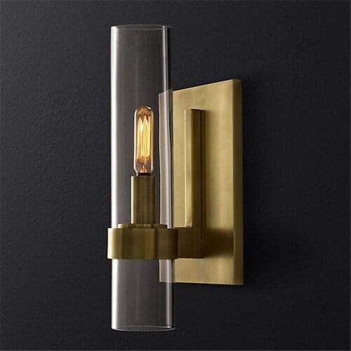 Modern Glass Wall Lamp Creative Mirror Light Lamp for Bathroom Decor Living Room Bedroom Light Fixtures E14 Designer Wall Sconce