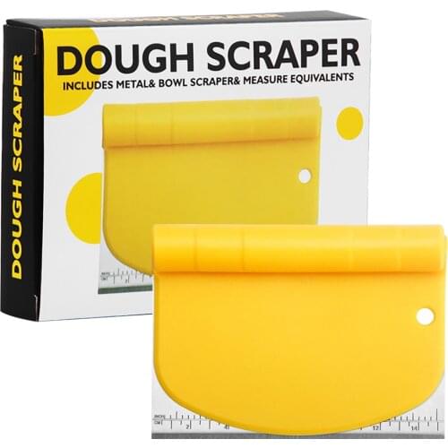 Dough Scraper Home Bakery Stainless Steel Dough Bread Noodle Pizza Chopping Scraping Board