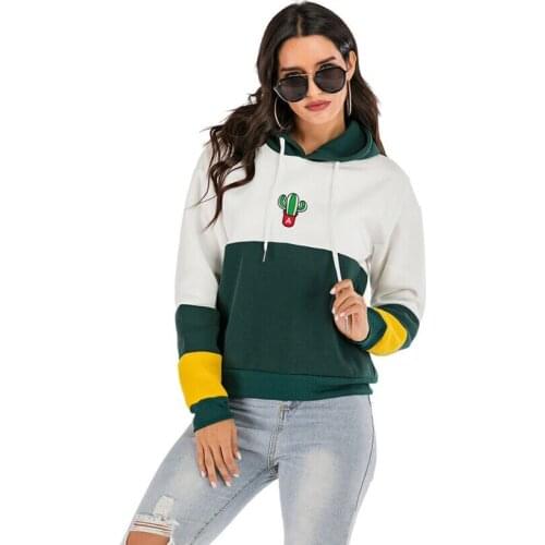 Xуди Hoodie Women Ropa De Mujer 2020 Sweatshirt Sudadera Patchwork Hooded Pullover Winter Clothes Fleece Autumn Streetwear Woman