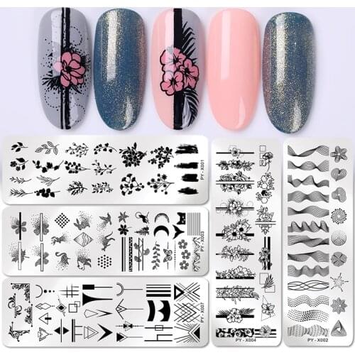 PICT YOU Nail Stamping Plate Flower Animal Stamping Template DIY Printing Nail Image Plate Stainless Steel Nail Art Stencil