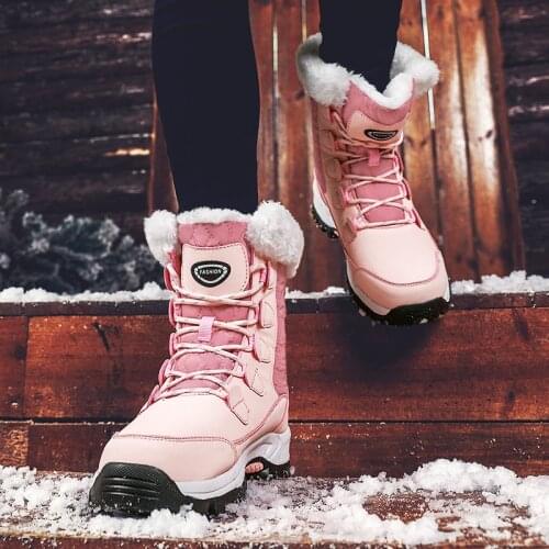TYDZSMT Womens Ankle Boots Warm Snow Boots Winter Shoes for Women Waterproof Padded Boots Winter Boots Zapatos Para Mujer