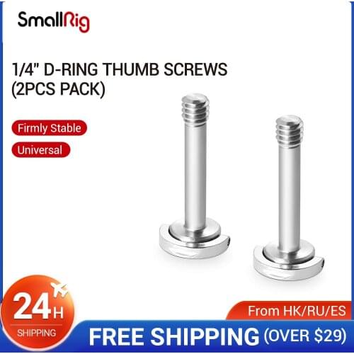 SmallRig 1/4" D-Ring Thumb Screws For Camera Rig Kit (2pcs Pack) - 1795