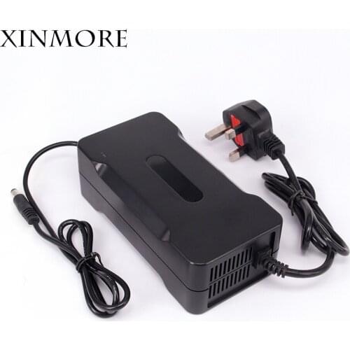 XINMORE Auto-Stop 58.4V 2A Lifepo4 Lithium Battery Charger For 48V Battery Pack Cooling with Fan Inside