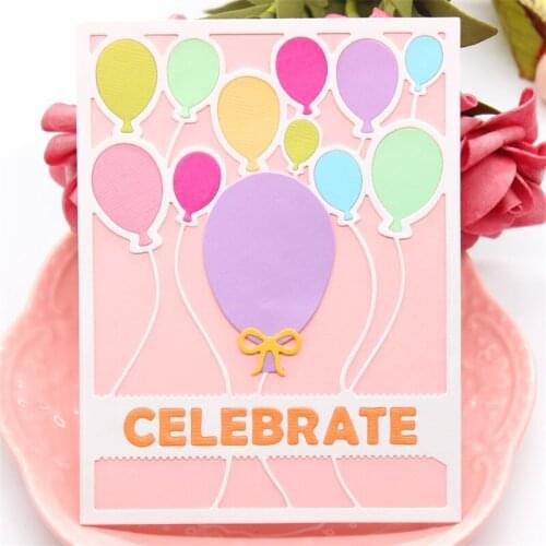 ZFPARTY Balloon Frame Metal Cutting Dies Stencils for DIY Scrapbooking/photo album Decorative Embossing DIY Paper Cards