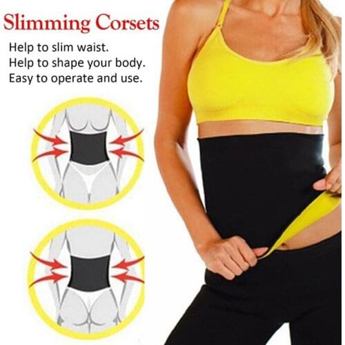 Women Neoprene Healthy Slimming Weight Loss Waist Belt Body Shaper Corsets Shapewear Yoga Tops Fitness Waist Trainer