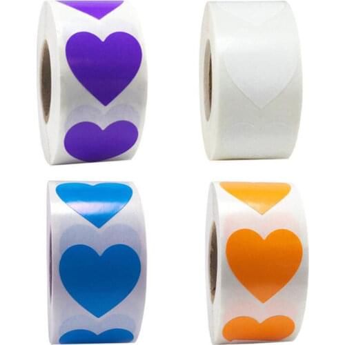 500pcs Scratch Off Stickers Cute Kids Stationery Sticker Love Heart Shape Labels Game Wedding Home Party Decoration Hot Sale