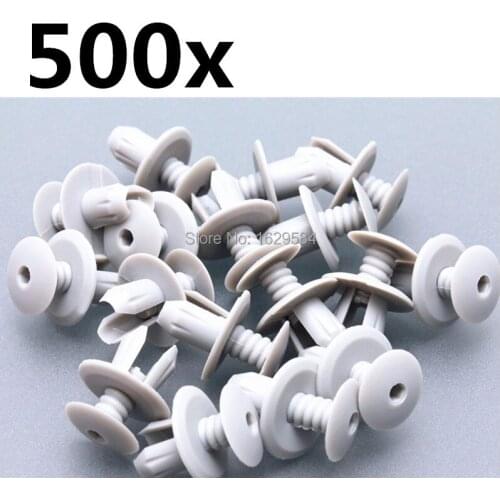 500 / pack Bumper TRANSPORTER MULTIVAN INTERIOR DOOR CARD MOULDING SCREW Light Grey CLIPS For VW T4 T5