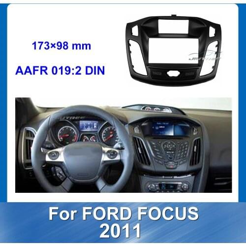 Car DVD Only Frame Audio Fitting Adaptor Dash Trim Facia Panel for Ford Focus 2011 Install Dash Trim Kit Audio Frame Panel