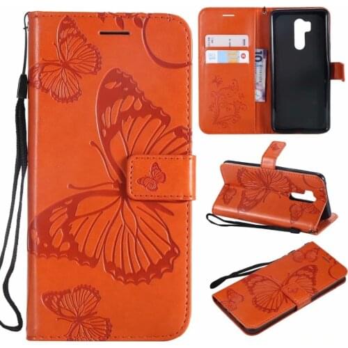 For LG G7 Case 3D butterfly Wallet Leather Stand Flip Case For LG G7 / G7 ThinQ / G710 6.1" Phone Cover Bag Cases