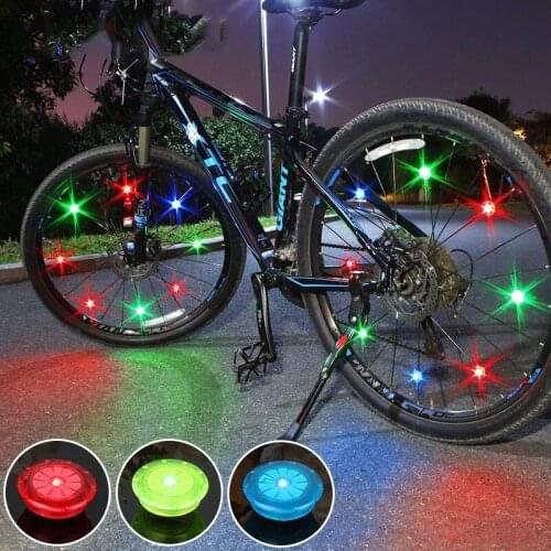 Bicycle Light Colorful Mini Led Bike Light with Battery Bike Wheel Spoke Light Running Lights Bike Bicycle Accessories