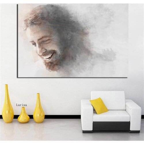 Jesus Figure Portrait Painting Religion Home Decoration Canvas Wall Art Christ God Allha Pictures for Home Design