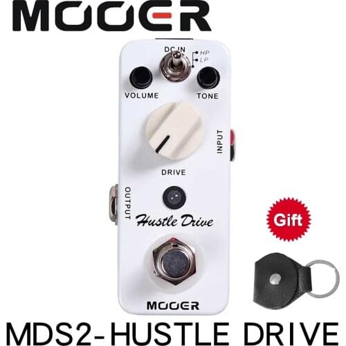 MOOER MDS2 Micro Hustle Drive Distortion effect guitar pedal Tube-like Drive sound Guitar Pedal Compact