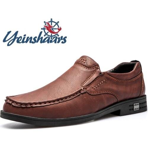 Mens Shoes Casual Slip on Leather Loafers Male Lightweight Flats Walking Shoes Fashion Business Formal Shoes Mocasines Hombre