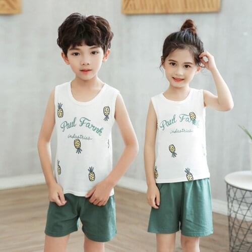 New Baby Kids Clothes Girls Pajamas Set Summer Children Clothing Suit Sleepwear Boys Cartoon Pyjamas Nightwear Pijamas Infantil