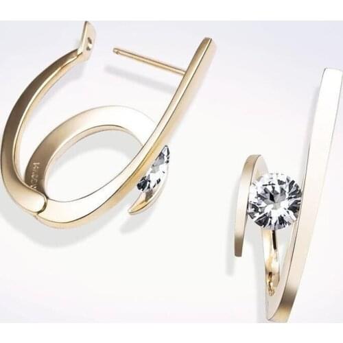 NurmWung Minimalist Earrings Creative Geometry Jewelry Exquisite Earrings Fashion Glamour Women All-Match Valentines Day Gifts