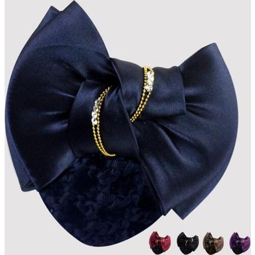Professional Hair Flower Hair Net Hair Accessories Bow Knot Chain Bank Hotel Air Stewardess Nurse Hair Pin Accessories