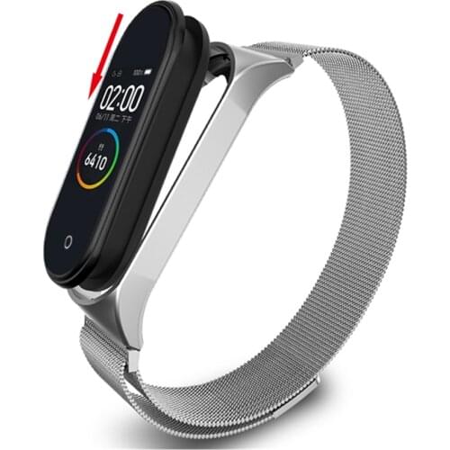 Business Luxury Milanese MiBand 5 Strap Metal Replacement For Xiaomi mi Band 5 Strap Bracelet Wristband smart watch Mi band 4 3