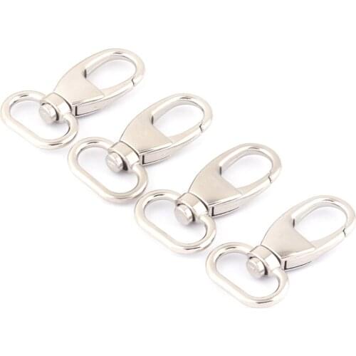 16mm Silver Swivel Clasp Claw,Swivel Hook Dog Hook,Lobster Snap Clasp Purse Bag Handbag Webbing Leather Craft Strap Clip Supply