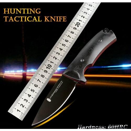 Vg10 blade G10 handle folding knife outdoor survival portable self-defense camping knife fruit knife fixed knife EDC