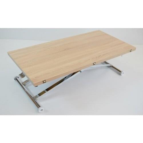 Modern Intelligent Coffee table Top table Mdf Cordoba Bottom Mechanism Chrome Nickel Plating Plated coffe table