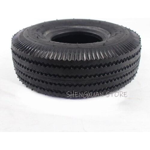 Super 4.10/3.50-4 410/350-4 Rubber Tire ATV Quad Go Kart 47cc 49cc 4.10-4 Tire Inner Tube 3.50-4 Electric Scooter