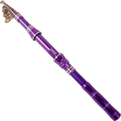 2020 New 1.8-3.6m Super Short Metal Spining Telescopic Fishing Rod Hard Carbon Retractable Lure Rod