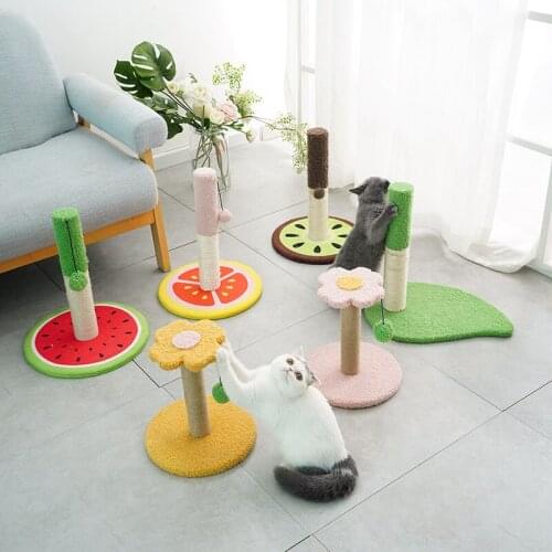 Pet Supplies Cute Vertical Cat Scratching Board Scratching Post Cat Climbing Frame Cat Toys Cat Supplies Teasing Cat Kitten Toys