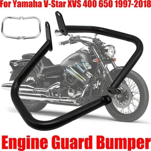 Motorcycle Bumper Front Guards Engine Guard Crash Bars Protector For Yamaha VStar V-Star XVS400 XVS 400 XVS650 XVS 650 1997-2018