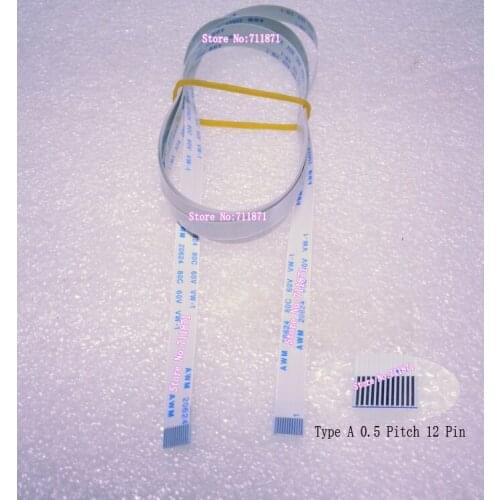 0.5 Pitch Type A 2000mm 200cm 2M 12P Flexible Flat Cable 12Pin BackLight Power Cord ribbon cable LED 12 Pin FPC FFC Cable Line