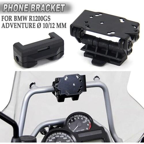 10/12 mm For BMW R 1200 GS R 1200GS Adventure NEW Navigation Bracket GPS Support Phone Holder Plate Bracket