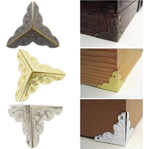 10PCS New Box Book Scrapbook Album Corner Decorative Protector Cover For Antique Brass Jewelry Box Protector Metal Corner