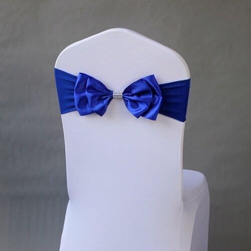 10pcs/pack Sashes Cute Adjustable Bow Tie Ribbon Bands Decorative Accessory Banquet Seat Decoration For Wedding Chair Sashes